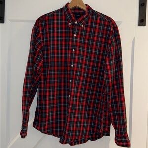 J. Crew Vibrant Plaid Button Down Shirt